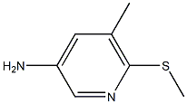 5-methyl-6-(methylthio)pyridin-3-amine Structure