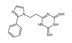 6-[2-(2-phenylimidazol-1-yl)ethyl]-1,3,5-triazine-2,4-diamine结构式