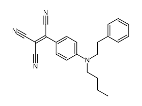 2-(4-(N-butyl-N-phenethylamino)phenyl)ethylene-1,1,2-tricarbonitrile结构式