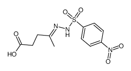 4-(4-nitro-benzenesulfonylhydrazono)-valeric acid结构式