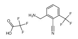 2-(aminomethyl)-6-(trifluoromethyl)benzonitrile trifluoroacetate Structure