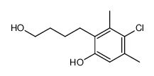 4-(3-chloro-6-hydroxy-2,4-dimethyl-phenyl)-butan-1-ol结构式