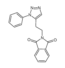 2-(2-(1-phenyl-1H-[1,2,3]-triazol-5-yl)ethyl)isoindoline-1,3-dione Structure