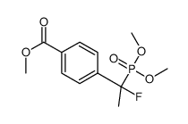 4-[1-(dimethoxy-phosphoryl)-1-fluoro-ethyl]-benzoic acid methyl ester Structure