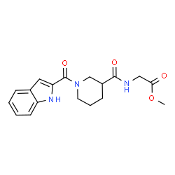 methyl N-{[1-(1H-indol-2-ylcarbonyl)piperidin-3-yl]carbonyl}glycinate picture