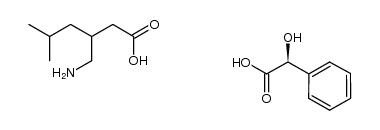 (S)-2-hydroxy-2-phenylacetic acid compound with 3-(aminomethyl)-5-methylhexanoic acid (1:1) Structure