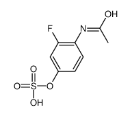 (4-acetamido-3-fluorophenyl) hydrogen sulfate Structure