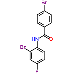 4-Bromo-N-(2-bromo-4-fluorophenyl)benzamide structure