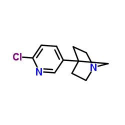 4-(6-Chloro-3-pyridinyl)-1-azabicyclo[2.2.1]heptane Structure