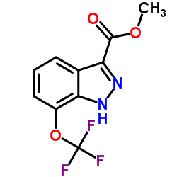 Methyl 7-(trifluoromethoxy)-1H-indazole-3-carboxylate structure