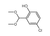 5-chloro-2-hydroxybenzaldehyde dimethyl acetal Structure