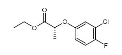 ethyl (R)-2-(3-chloro-4-fluorophenoxy)propionate结构式