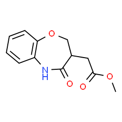 Methyl (4-oxo-2,3,4,5-tetrahydro-1,5-benzoxazepin-3-yl)acetate结构式