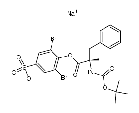 Boc-Phe-OH 2,6-dibromo-4-sulfenyl ester sodium salt结构式