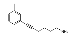 6-(m-tolyl)hex-5-yn-1-amine Structure