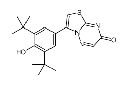 3-(3,5-ditert-butyl-4-hydroxyphenyl)-[1,3]thiazolo[3,2-b][1,2,4]triazin-7-one Structure