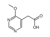 4-Methoxy-5-pyrimidinyl acetic acid结构式