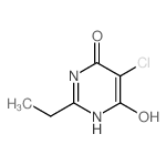 4(3H)-Pyrimidinone,5-chloro-2-ethyl-6-hydroxy-结构式