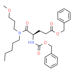 (R)-benzyl 4-(benzyloxycarbonylamino)-5-((3-methoxypropyl)(pentyl)amino)-5-oxopentanoate picture