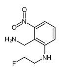 2-(aminomethyl)-N-(2-fluoroethyl)-3-nitroaniline Structure