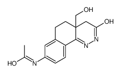 N-[4a-(hydroxymethyl)-3-oxo-2,4,5,6-tetrahydrobenzo[h]cinnolin-8-yl]acetamide Structure