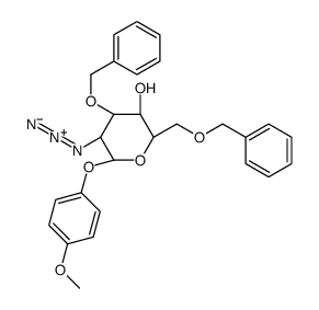 4-METHOXYPHENYL 2-AZIDO-3,6-DI-O-BENZYL-2-DEOXY-BETA-D-GLUCOPYRANOSIDE Structure