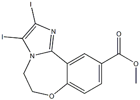 methyl 2,3-diiodo-5,6-dihydrobenzo[f]imidazo[1,2-d][1,4]oxazepine-10-carboxylate Structure