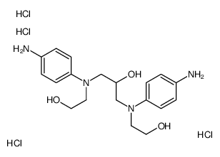 HYDROXYPROPYL BIS(N-HYDROXYETHYL-p-PHENYLENEDIAMINE) HCL structure