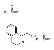 1,2-phenylenebis(ethane-2,1-diyl) dimethanesulfonate structure