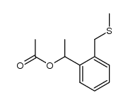 1-[2-(Methylthiomethyl)phenyl]ethyl Acetate结构式