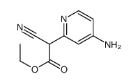 ethyl 2-(4-aminopyridin-2-yl)-2-cyanoacetate Structure