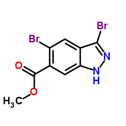 Methyl 3,5-dibromo-1H-indazole-6-carboxylate Structure