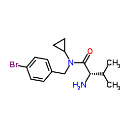 N-(4-Bromobenzyl)-N-cyclopropyl-L-valinamide Structure