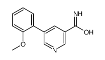 5-(2-methoxyphenyl)pyridine-3-carboxamide结构式