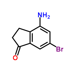 4-Amino-6-bromo-1-indanone Structure