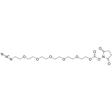 Azido-PEG5-succinimidyl carbonate Structure