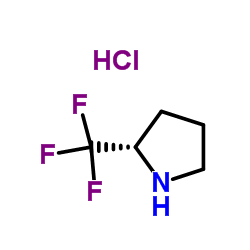 (S)-2-(三氟甲基)吡咯烷盐酸盐结构式