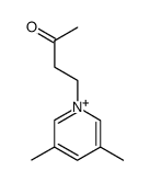 3,5-dimethyl-1-(3-oxobutyl)pyridin-1-ium结构式