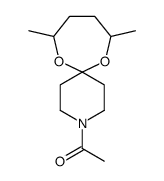 1-(8,11-dimethyl-7,12-dioxa-3-aza-spiro[5.6]dodecan-3-yl)ethan-1-one结构式