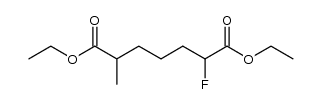 diethyl 2-fluoro-6-methylheptanedioate Structure