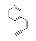 Pyridine, 3-(1-buten-3-ynyl)-, (Z)- (9CI) Structure