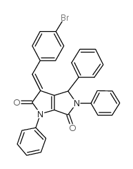 Pyrrolo(3,4-b)pyrrole-2,6(1H,3H)-dione, 4,5-dihydro-3-((4-bromophenyl) methylene)-1,4,5-triphenyl- Structure