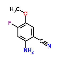 2-Amino-4-fluoro-5-methoxybenzonitrile Structure