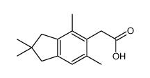 2-(2,2,4,6-tetramethyl-1,3-dihydroinden-5-yl)acetic acid Structure