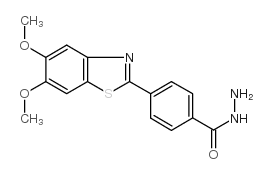 4-(5,6-dimethoxybenzothiazol-2-yl)benzoic acid hydrazide结构式