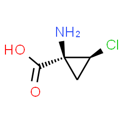Cyclopropanecarboxylic acid, 1-amino-2-chloro-, (1S-cis)- (9CI) Structure