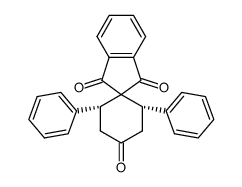 (2R,6S)-2,6-diphenylspiro[cyclohexane-1,2′-indene]-1′,3′,4-trione Structure