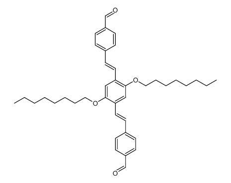 2,5-dioctyloxy-1,4-bis(4-formylphenylenevinylene)benzene结构式