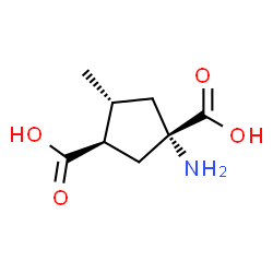 1,3-Cyclopentanedicarboxylicacid,1-amino-4-methyl-,(1S,3R,4R)-(9CI) Structure