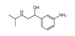 1-(3-amino-phenyl)-2-isopropylamino-ethanol结构式